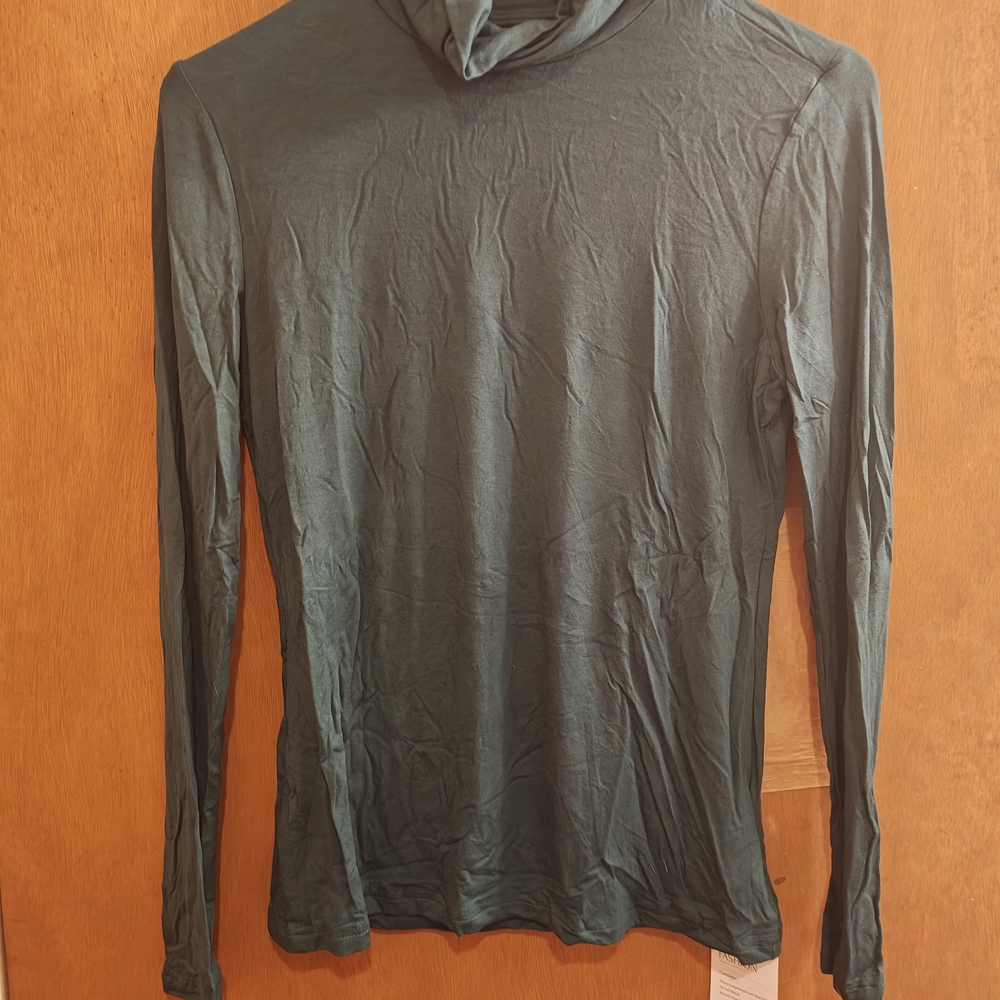 Women's Long Sleeve Top - Forest Green